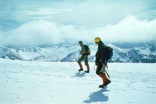 On Ben Nevis summit plateau, looking south